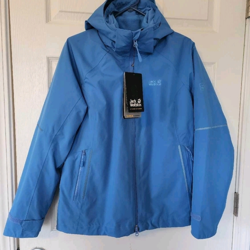 NWT Jack Wolfskin Women's M Skei Trail 3-in-1 Waterproof Jacket